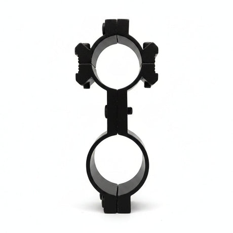 id-paintball Scope Doppel Montage Ring aus schwarzem Aluminium für Rohrdurchmesser von 23 bis 26 mm