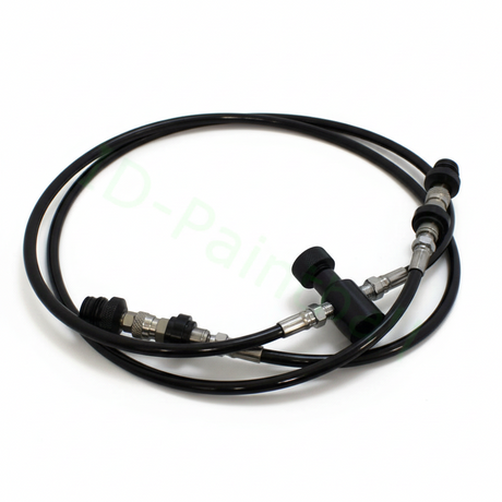 id-paintball 136cm Doppel Remote Mamba System mit zwei Bleedern und ASA Schnellverschluss für Paintball Markierer