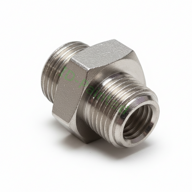 id-paintball PPD 1/8 Zoll Doppelgewinde Adapter aus Metall mit zwei Außengewinden für Pneumatik und Hydraulik