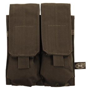 id-paintball doppelte Magazintasche aus robustem Polyester mit MOLLE-System in Oliv für Softair und T4E Magazine