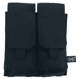 id-paintball doppelte Magazintasche aus schwarzem Polyester mit MOLLE-System für Softair- und T4E-Magazine