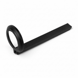 id-paintball DSG AM Floating Stock Guide aus schwarz eloxiertem Aluminium für 300-Bar-MagFed-HP-Systeme