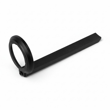 id-paintball DSG AM Floating Stock Guide aus schwarz eloxiertem Aluminium für 300-Bar-MagFed-HP-Systeme