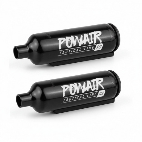 id-paintball DSG AM Floating Stock Guide aus schwarzem Aluminium für 300 Bar MagFed HP-Systeme mit abgerundetem Boden