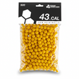 id-paintball DSG RAM Paintballs Kaliber 43 in Gelb, 500 Stück in transparenter Verpackung für Real Action Markierer