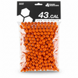 id-paintball DSG RAM Paintballs im Kaliber .43 in leuchtendem Orange, verpackt im 500er Beutel für Markierer.