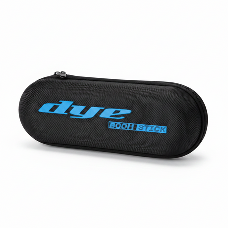 id-paintball DYE Boom Box 2 Hartschalen-Tasche in Schwarz mit blauem Logo für Paintball-Laufsets