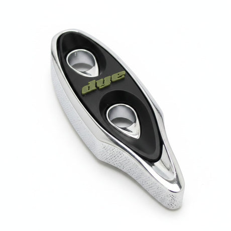 id-paintball Dye Button Cover Bedienfeldabdeckung in Chrom und Schwarz für DM 11-15 und NT Paintball Markierer