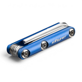 id-paintball DYE Core Multi Tool in Blau mit Metallgehäuse, Inbusschlüsseln, Schraubendrehern und O-Ring Pick