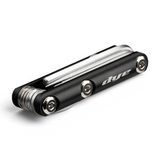 id-paintball DYE Core Multi Tool aus schwarzem Metall mit Inbusschlüsseln, Schraubendrehern und O-Ring Pick