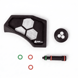 id-paintball Dynamic Sports Gear Dye DAM Air Stock Adapter System aus Metall mit Air Flow Pin und O-Ring-Set