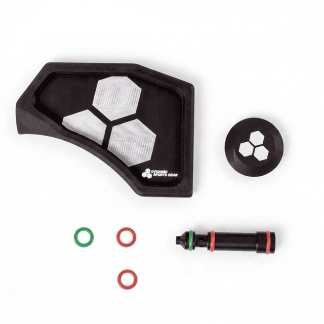 id-paintball Dynamic Sports Gear Dye DAM Air Stock Adapter System aus Metall mit Air Flow Pin und O-Ring-Set