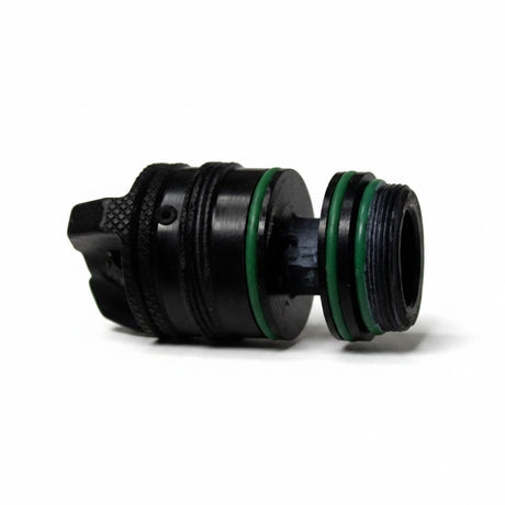 id-paintball Dye DAM Export US Back Cap aus schwarzem Metall mit grünen O-Ringen für Paintball-Markierer