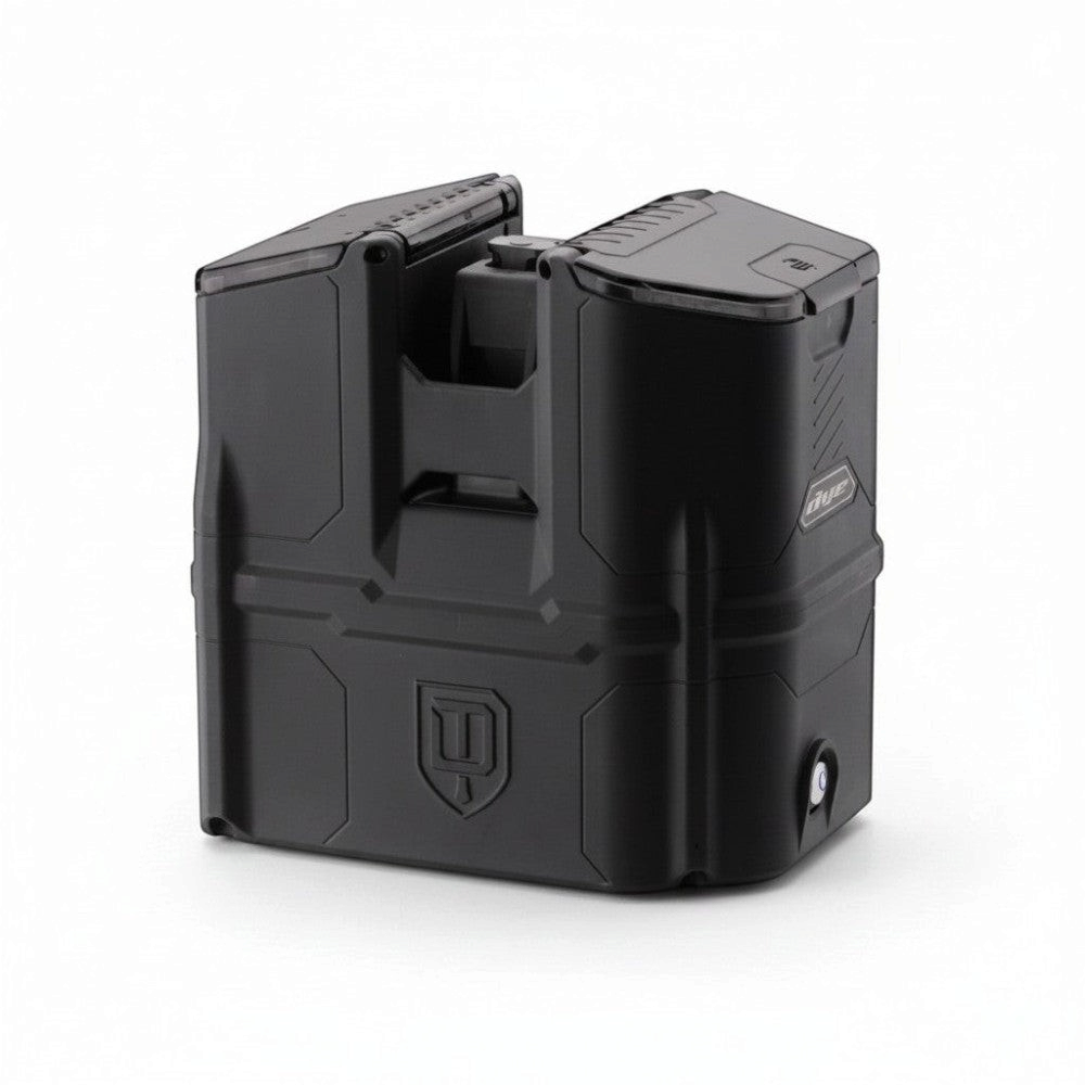 id-paintball DYE DAM Box Loader in Schwarz mit 300 Schuss Kapazität und Rotor-Technik für Paintball-Markierer