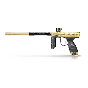 id-paintball DYE DSR Pro 007 Paintball Markierer in Gold und Schwarz mit UL-i Lauf und ergonomischen Griffen