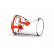 id-paintball Dye DM9-15 Eye Pipe aus transparentem Kunststoff mit roten Akzenten für Paintball-Markierer