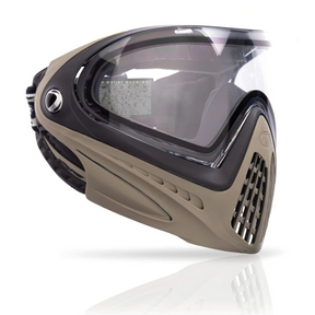 id-paintball DYE i4 Paintball Maske in Desert Tan mit Anti-Fog-Thermalscheibe und kompaktem, belüftetem Design