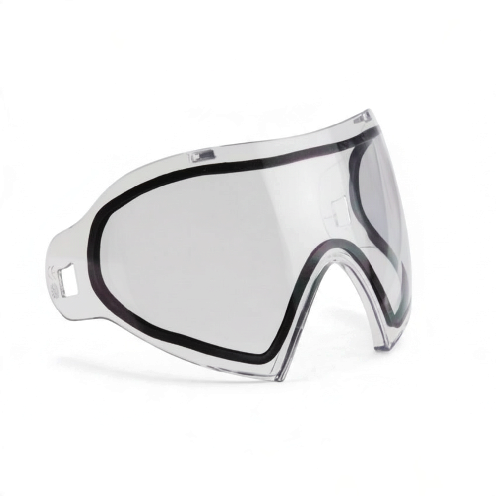 id-paintball Dye i5 i4 Thermalglas in klar mit Anti-Beschlag-Technologie für Paintballmasken
