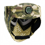 id-paintball DYE i5 Paintball Maske in CB Forest Camo mit GSR Pro Strap und weichem Komfortschaum