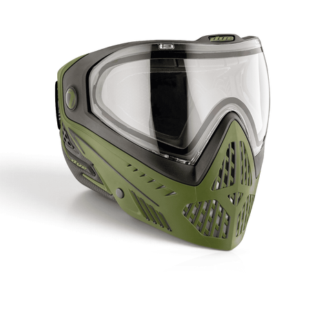 id-paintball DYE i5 Paintball Maske in Tac Oliv mit Thermalglas, Belüftungssystem und komfortablem Schutzdesign