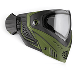 id-paintball DYE i5 Paintball Maske in Tac Oliv mit Thermal-Sichtfeld, Belüftungssystem und verstellbarem Kopfband