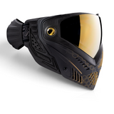id-paintball DYE i5 Paintball Maske in Schwarz Gold Fade mit Thermalglas und integrierter POV-Kamerahalterung