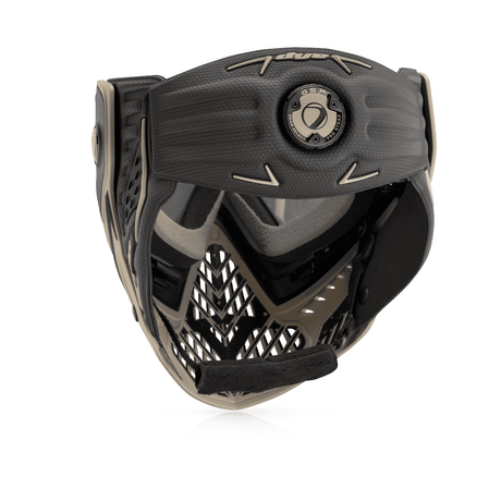 id-paintball DYE i5 Paintball Maske in Tac Tan mit GSR Pro Strap, Thermal-Linse und Belüftungssystem