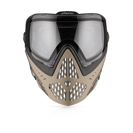 id-paintball DYE i5 Paintball Maske in Tac Tan mit Thermalglas, Belüftungssystem und verstellbarem GSR Pro Strap