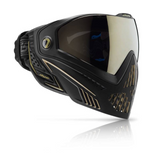 id-paintball DYE i5 Paintball Thermal Maske V2.0 in Schwarz mit Gold-Akzenten und Anti-Fog-Sichtfeld