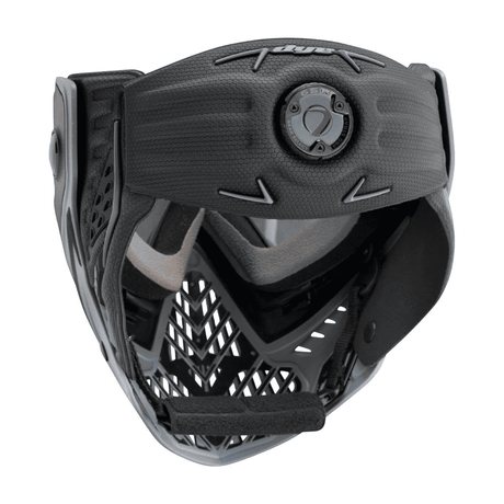 id-paintball DYE I5 Tac Grey Paintballmaske mit GSR Pro Strap und Belüftungssystem für hohen Tragekomfort