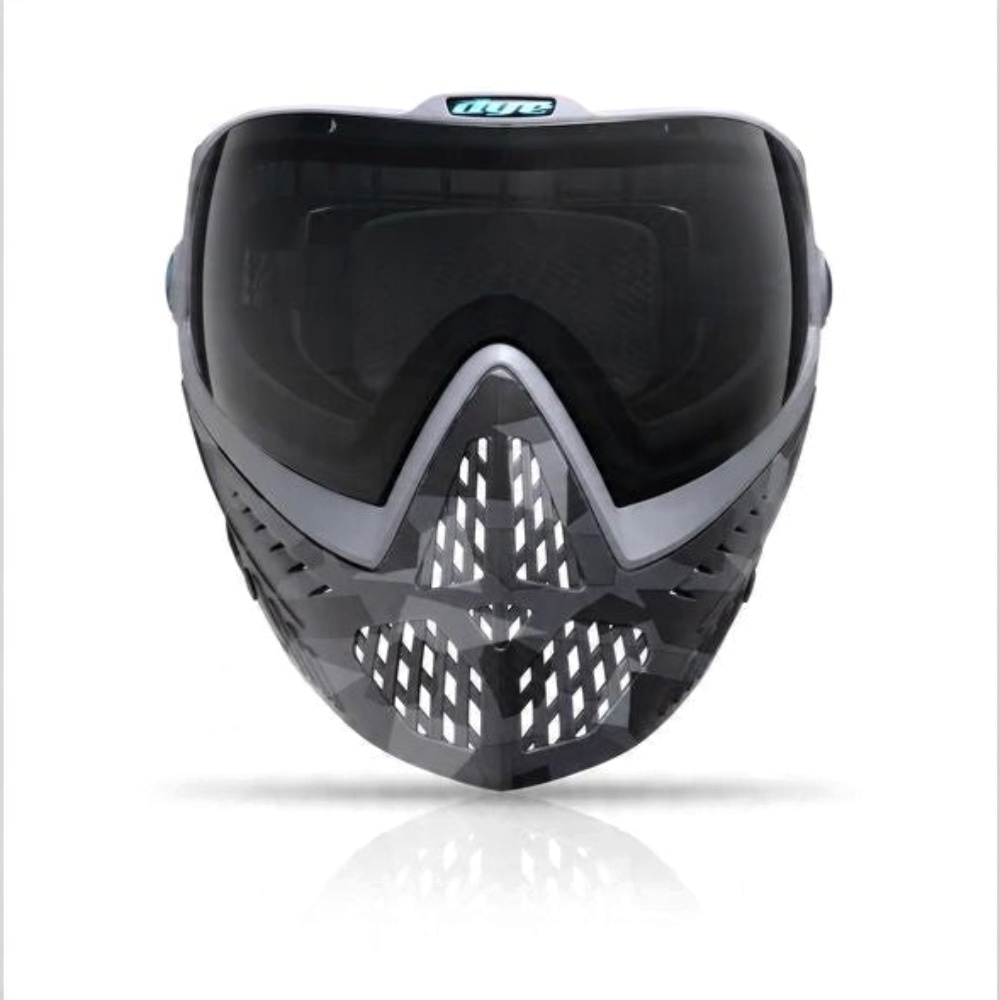 id-paintball DYE i5 Paintball Maske in Urban Camo mit getöntem Visier und Belüftungsschlitzen für 290 Grad Sichtfeld