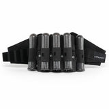 id-paintball Dye Jet Pack 4+5 in Schwarz und Grau mit Pods für Paintball, rutschfestes Battlepack mit Gummibändern