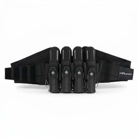 id-paintball Dye Jet Pack 4+5 Battlepack in Schwarz und Grau mit rutschfestem Gurt und elastischen Pod-Halterungen