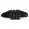 id-paintball Dye Jet Pack 4+5 Battlepack in Schwarz und Grau mit rutschfestem Gurt und elastischen Pod-Halterungen