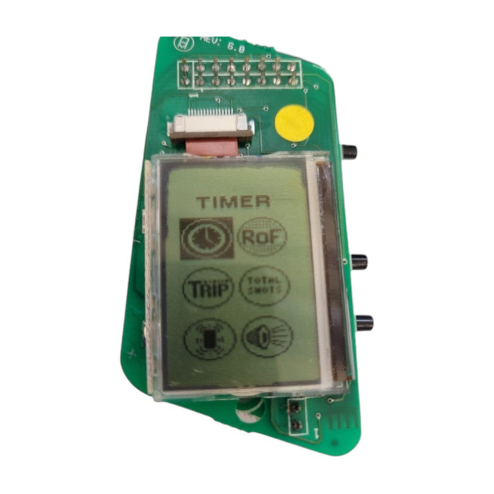 id-paintball Dye LCD E Matrix Board mit grünem Display und elektronischen Komponenten für Paintball Markierer