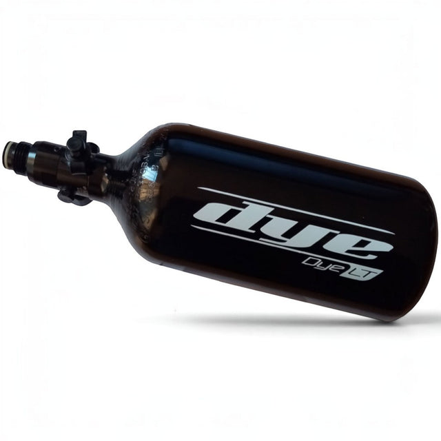 id-paintball Dye LT 0,8 Liter HP-System mit schwarzer Druckluftflasche und Regulator für Paintball-Markierer