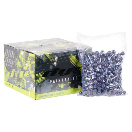 id-paintball Dye MagFed Tactical Paintballs im Karton mit Beutel, Kaliber .68, blau-schwarz gestreift für MagFed