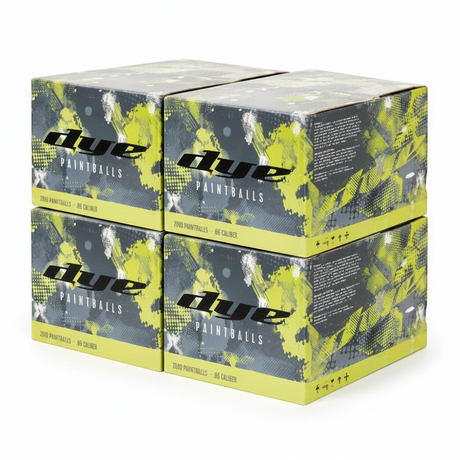 id-paintball Dye MagFed Tactical Paintballs im 4er Set mit insgesamt 8000 Schuss im Kaliber .68 für Szenario-Spiele