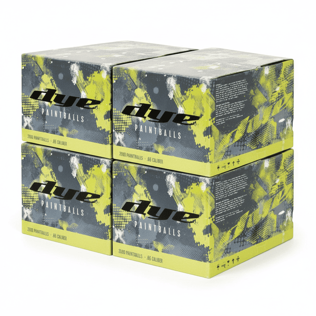 id-paintball Dye MagFed Tactical Paintballs im 4er Set mit insgesamt 8000 Schuss im Kaliber .68 für Szenario-Spiele