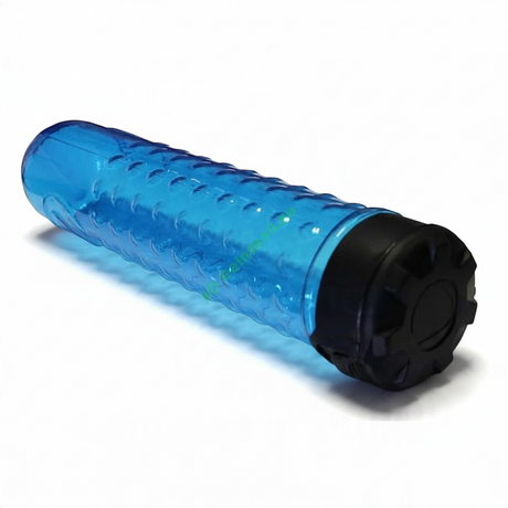 id-paintball Dye Pod 160 LockLid in Hellblau mit strukturiertem Kunststoffgehäuse und schwarzem Verschlussdeckel