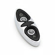 id-paintball Dye Proto Button Cover Bedienfeldabdeckung in Chrom und Schwarz für Paintball-Marker