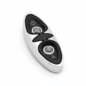 id-paintball Dye Proto Button Cover Bedienfeldabdeckung in Chrom und Schwarz für Paintball-Marker