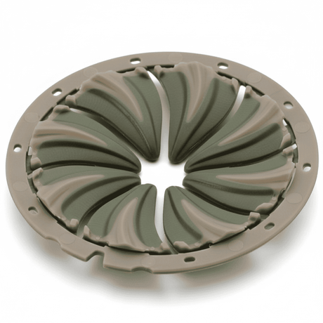 id-paintball Dye Quick Feed 6.0 in olivgrün und beige für Rotor Loader mit flexiblen Lamellen zum schnellen Nachladen
