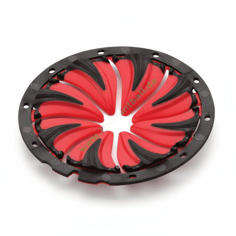 id-paintball Dye Quick Feed 6.0 in Rot und Schwarz für Rotor Loader, flexibles Design für schnelles Nachladen