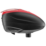 id-paintball DYE Rotor LT-R Paintball-Hopper in Rot und Schwarz mit flachem Profil und 200 Schuss Kapazität