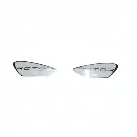id-paintball Dye Rotor Metall Logo Button Shells für R1 und R2 Hopper in Silber