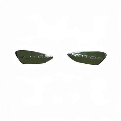 id-paintball Dye Rotor Metall Logo Button Shells für R1, R2 und LTR Hopper in Silber