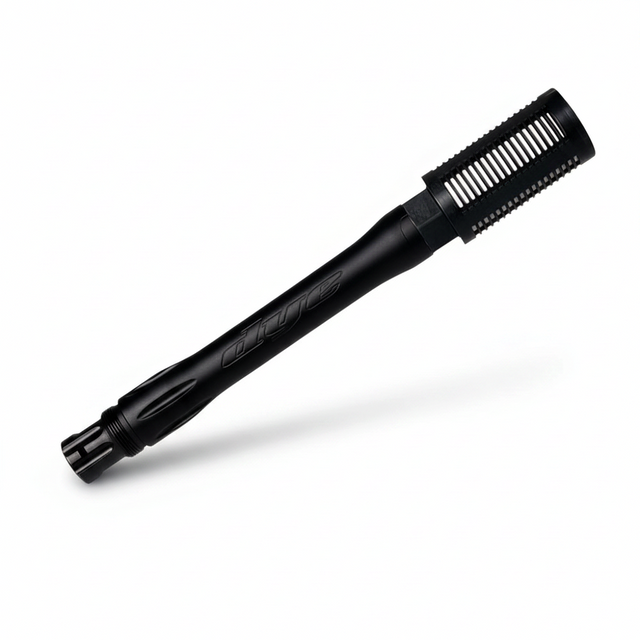 id-paintball Dye UL-S QT Tech Barrel Schalldämpfer in mattschwarz für Paintball-Markierer Trockenschusstests