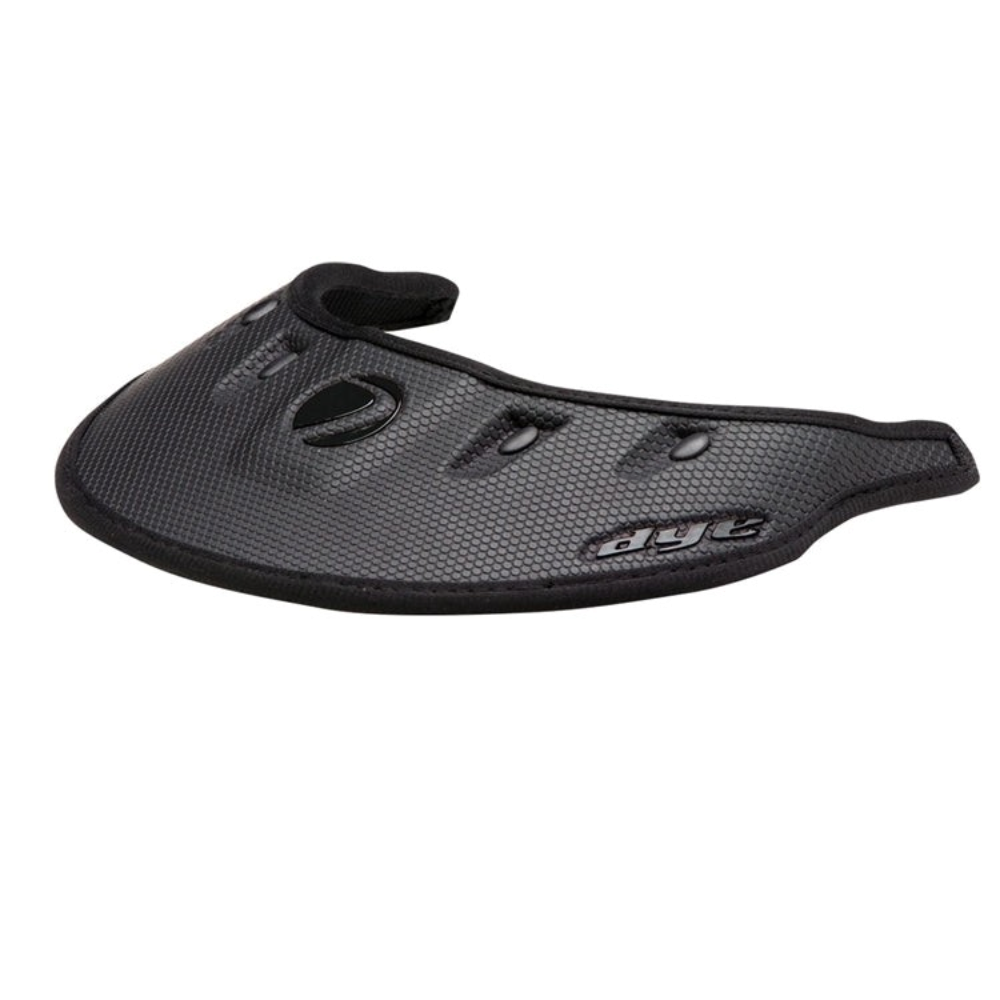 Schwarzer Dye Visor Wing Maskenschirm für Paintball-Masken i4 und i5 mit leichtgewichtigem, flexiblem Design.