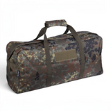id-paintball Einsatztasche aus robustem 600D Polyester in Flecktarn mit gepolstertem Tragegriff und Klettfläche
